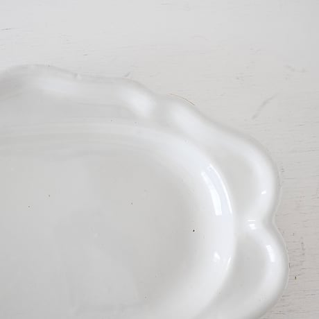 白釉 オーヴァル大皿(T) w44cm