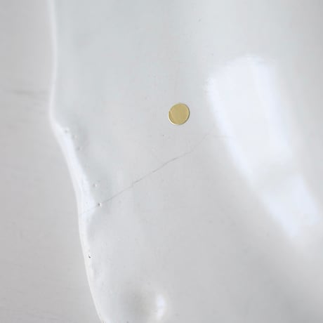 白釉 花リム大皿(K) Φ31.5cm