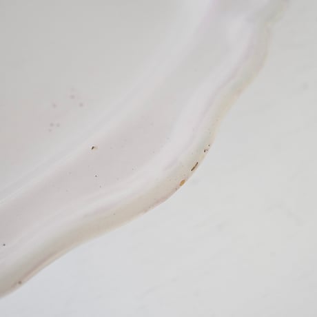 白釉 オーヴァル大皿(L) w39cm
