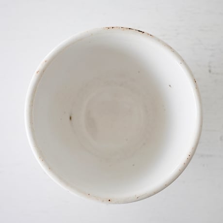 ベルギー BOCH 白い"厚手"ボウル(F) Φ15cm