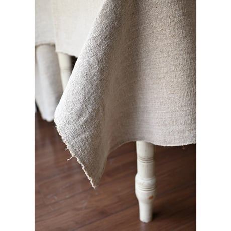 古手の厚手大判リネンクロス (185cm×230cm)