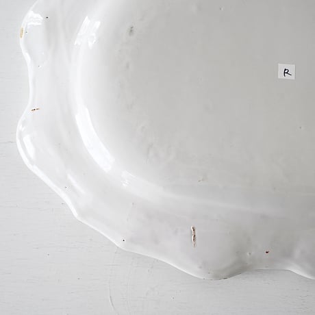 白釉 オーヴァル大皿(R) w42.5cm