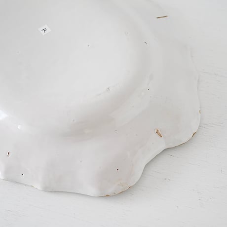 白釉 オーヴァル大皿(R) w42.5cm