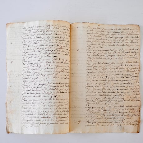 1700年代後期の古い証書(A)
