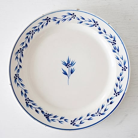 ベルギー J.B.Cappellemans 青花平皿(B) Φ23.5cm