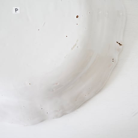 白釉 Moustiers 特大深皿(P) ※×印 Φ39.5cm