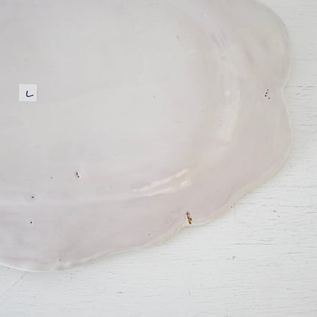 白釉 オーヴァル大皿(L) w39cm