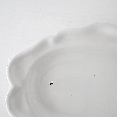 白釉 オーヴァル大皿(T) w44cm