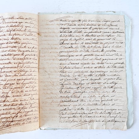 1700年代後期の古い証書(C)