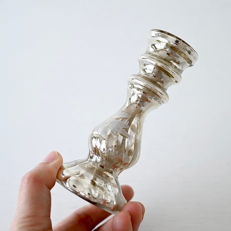 メルキュールガラスの燭台 プティサイズ2pセット(高さ12cm)