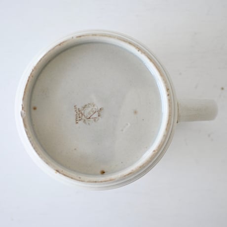Luneville ボーダーエンボス蓋付ムタディエ用ポット