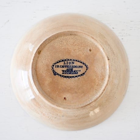 ベルギー J.B CAFFELLEMANS 天使とライオン柄 ソーサー単品
