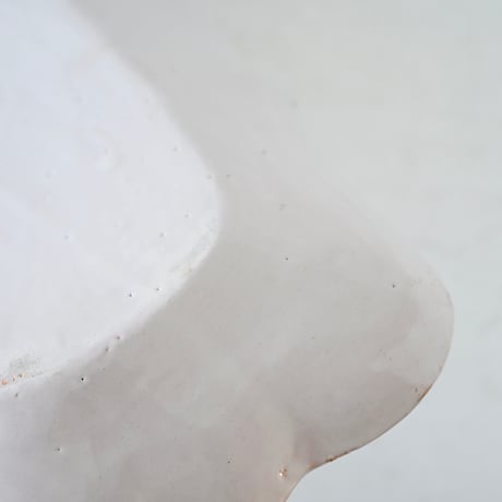 白釉 ポワソン皿(特大 角型) w68.5cm