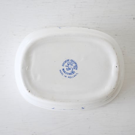 オランダ Maastricht ライラックが描かれた石鹸ケース(蓋付)
