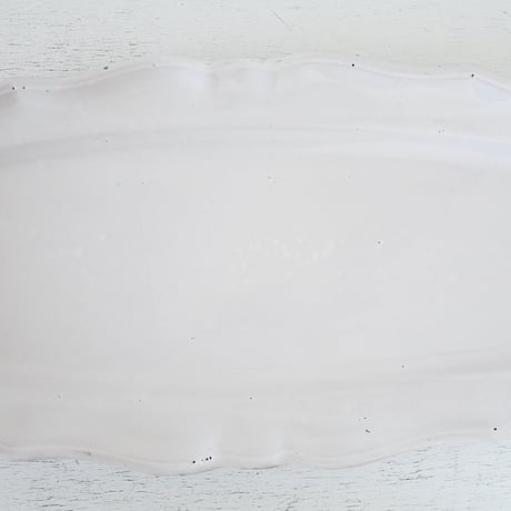 白釉 ポワソン皿(特大 角型) w68.5cm