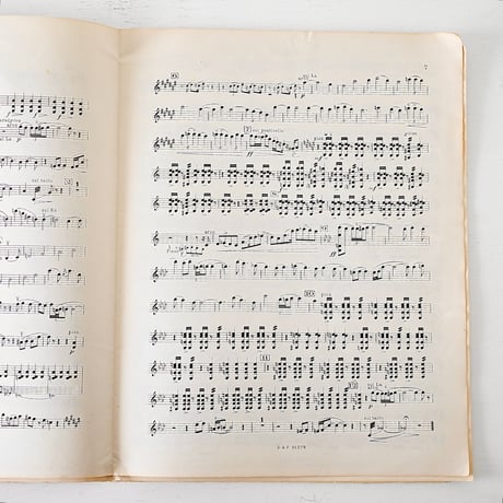 1927年 MAURICE RAVEL "SONATE" 楽譜