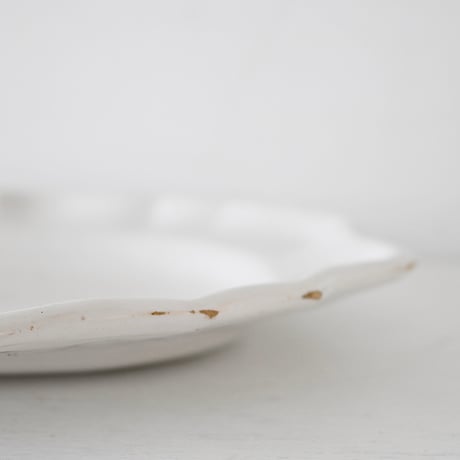 白釉 オーヴァル大皿(R) w42.5cm