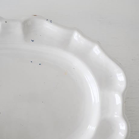 白釉 オーヴァル大皿(R) w42.5cm