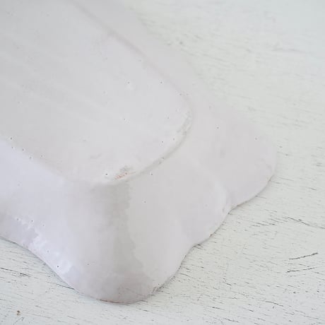 白釉 ポワソン皿(特大 角型) w68.5cm