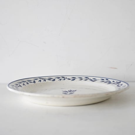ベルギー J.B.Cappellemans 青花平皿(C) Φ23.5cm ※訳あり