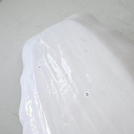 白釉 ポワソン皿(特大 角型) w68.5cm