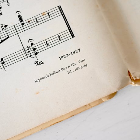 1927年 MAURICE RAVEL "SONATE" 楽譜