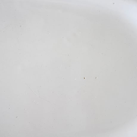 白釉 オーヴァル大皿(K) w39cm