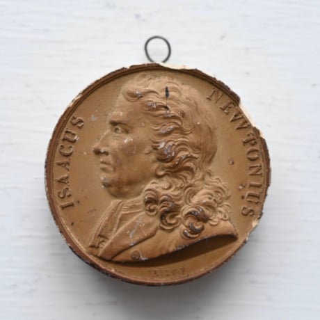 Médaille en Plâtre 石膏メダル no.5 ISAACUS NEWTONIUS