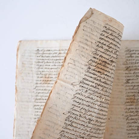 1700年代後期の古い証書(D)
