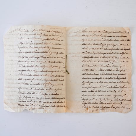 1700年代後期の古い証書(B)