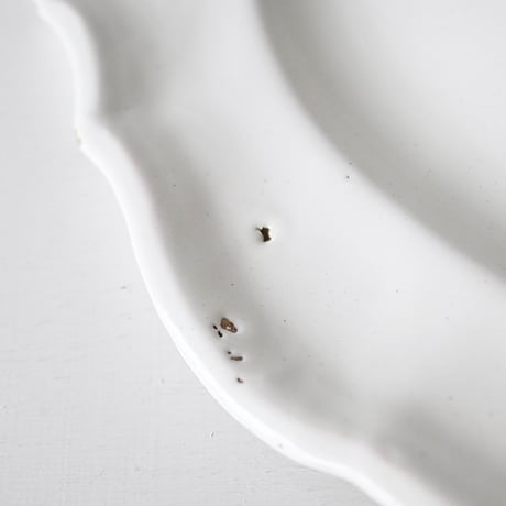 白釉 オーヴァル大皿(S) w43cm