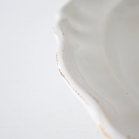 白釉 Moustiers 特大深皿(P) ※×印 Φ39.5cm