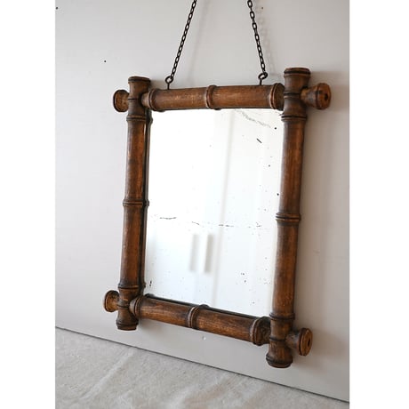 Miroir En Bois Style Bambo バンブーミラー(小)