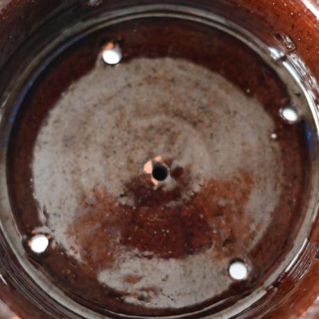 南仏 脚付焦茶色のフェセル Φ12.5cm