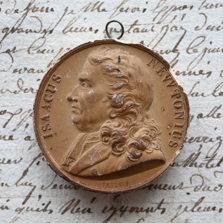 Médaille en Plâtre 石膏メダル no.5 ISAACUS NEWTONIUS