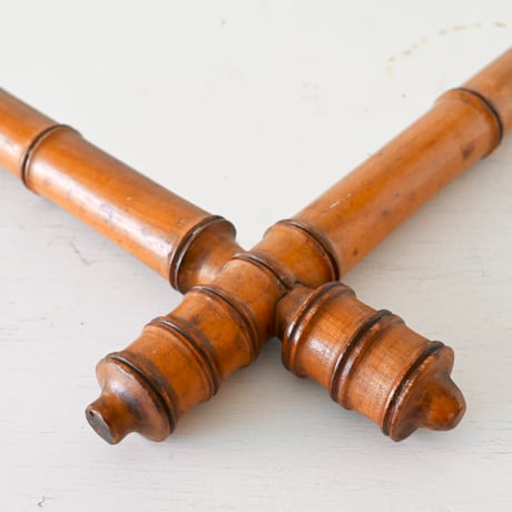 Miroir en Bois Style Bambo バンブーミラー(大)