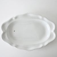 白釉 オーヴァル大皿(T) w44cm
