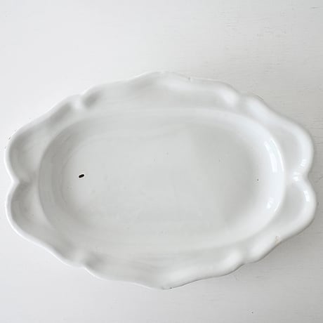 白釉 オーヴァル大皿(T) w44cm