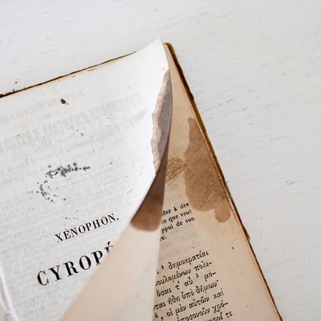 1850年 小振りな青帯の古書(CYROPEDIE)