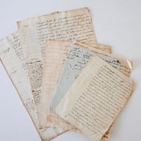 1700年代後期の古い証書(B)