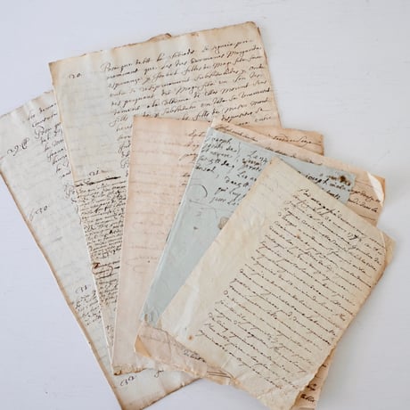 1700年代後期の古い証書(B)