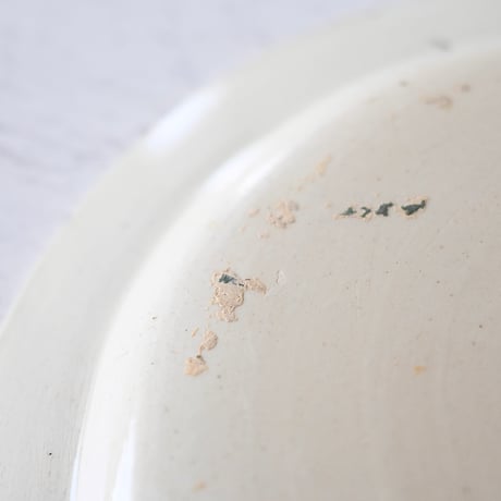 Faïence fine FORGE-LES-EAUX 丸平皿