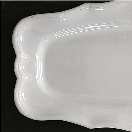 白釉 ポワソン皿(特大 角型) w68.5cm