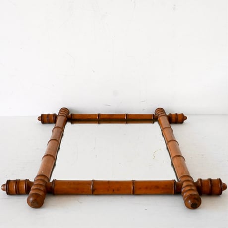 Miroir en Bois Style Bambo バンブーミラー(大)
