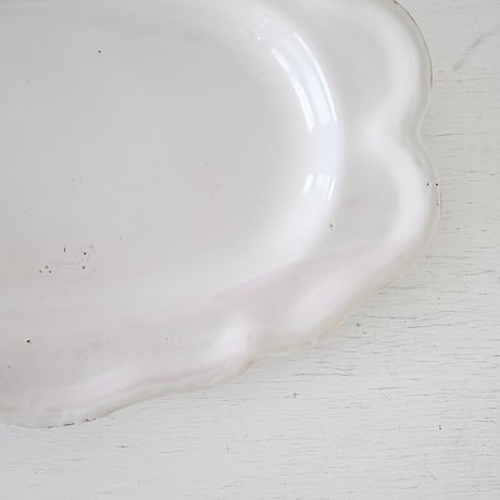 白釉 オーヴァル大皿(L) w39cm