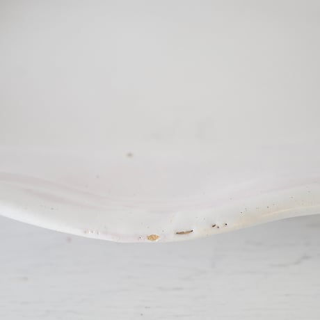 白釉 オーヴァル大皿(L) w39cm