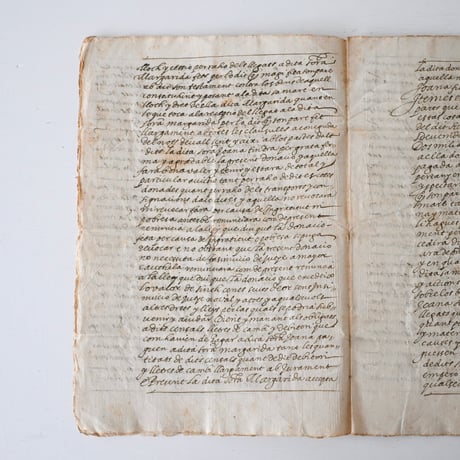 1700年代後期の古い証書(D)