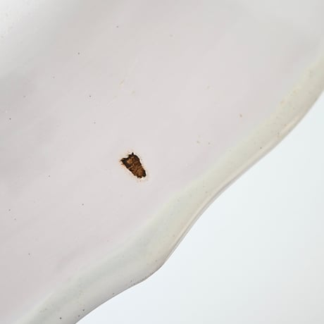 白釉 オーヴァル大皿(P) w41cm