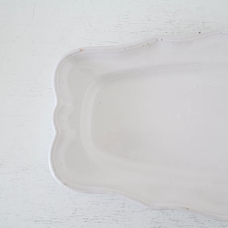 白釉 ポワソン皿(特大 角型) w68.5cm