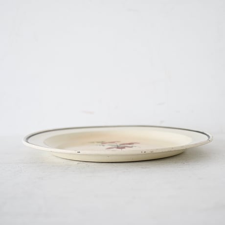Faïence fine FORGE-LES-EAUX 丸平皿